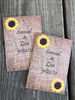 Burlap With Sunflowers Seed Packets - Favor Universe