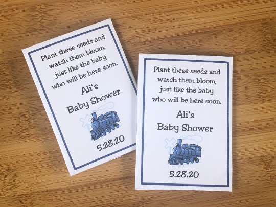 Train Birthday Seed Packet - Favor Universe