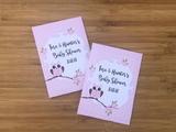 Pink owl baby shower seed packets favors - Favor Universe