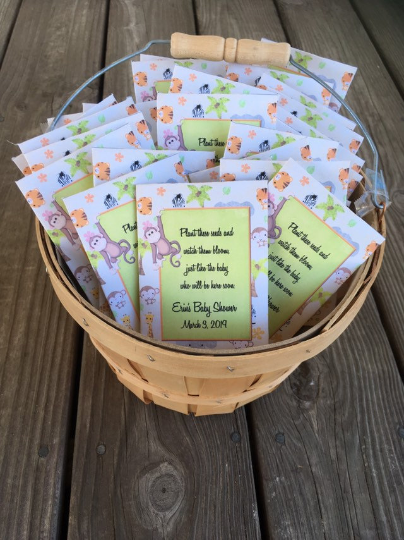 Jungle Baby Shower Seed Packets - Favor Universe
