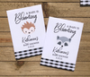 Custom Woodland creatures Baby Shower Seed Packets : Fox Bear Bunny Owl Hedgehog and Racoon  Mix