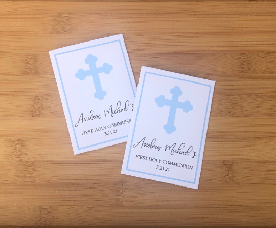 Baptism Seed Packets Cross - Favor Universe