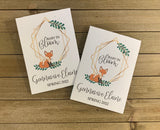 Fox Baby Shower Seed Packets with Frame