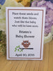 owl baby shower seed packets gifts - Favor Universe