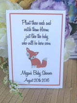 woodland baby shower fox
