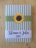 Sunflower Stripe Favors