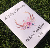 Boho baby shower woodland favors