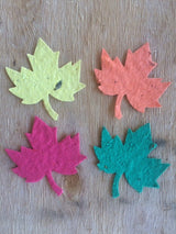 Fall plantable leaf wedding favors
