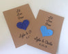 Plantable Paper Favors Heart Seed Favors