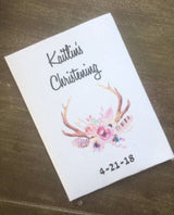 Antler Boho Christening favors