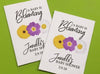pink and yellow baby shower seed packets favors