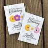 pink and yellow baby shower seed packets favors