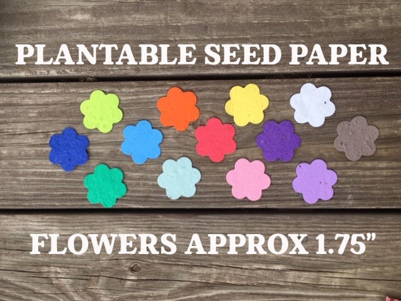 plantable flowers seed paper confetti wedding