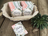 eucalyptus pink flower seed packets favors