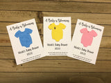 Plantable paper baby shower favors unisex