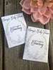 white bunny woodland baby shower seed packets favors