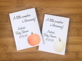 Pumpkin Favors Fall baby shower seed packets