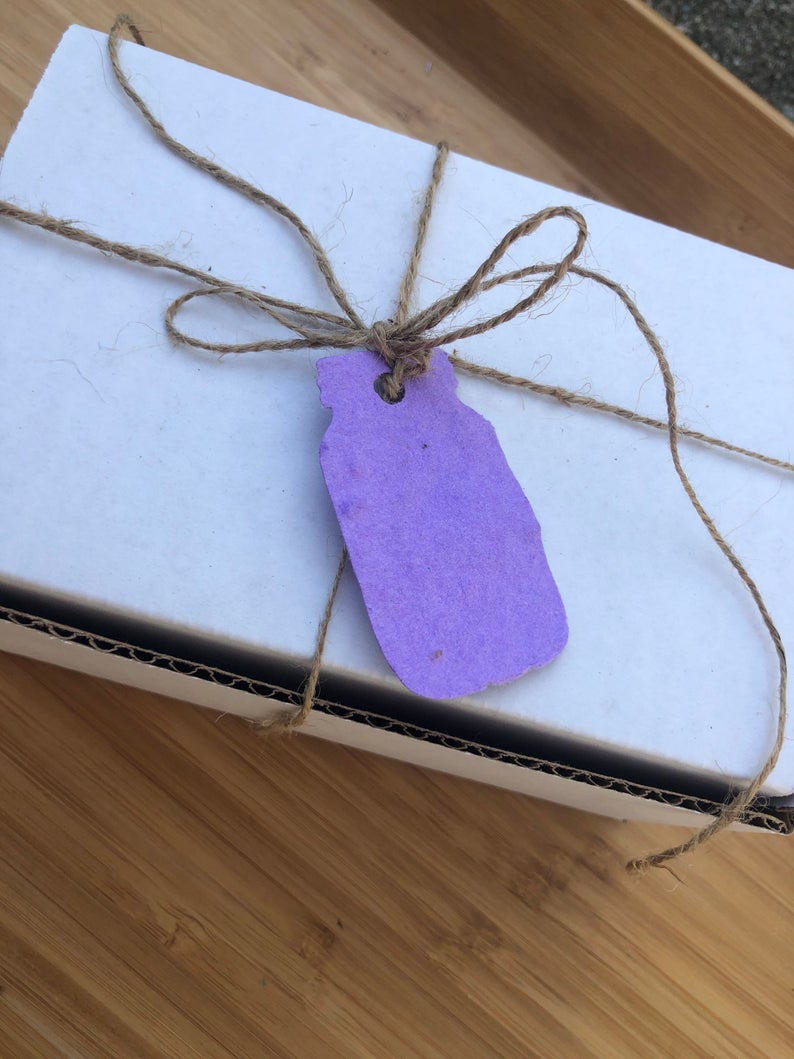 Plantable paper baby shower favors
