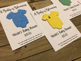 Plantable paper baby shower favors unisex