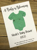 Plantable paper baby shower favors unisex