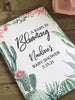 Succulent Cactus Baby Shower Seed Packets Favors