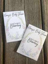 white bunny woodland baby shower seed packets favors