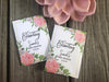 Pink Rose Floral Baby Shower Seed Packets Favors