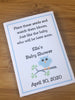 owl baby shower seed packets gifts - Favor Universe
