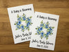 Baby Shower Blue Floral Seed Packet Favors