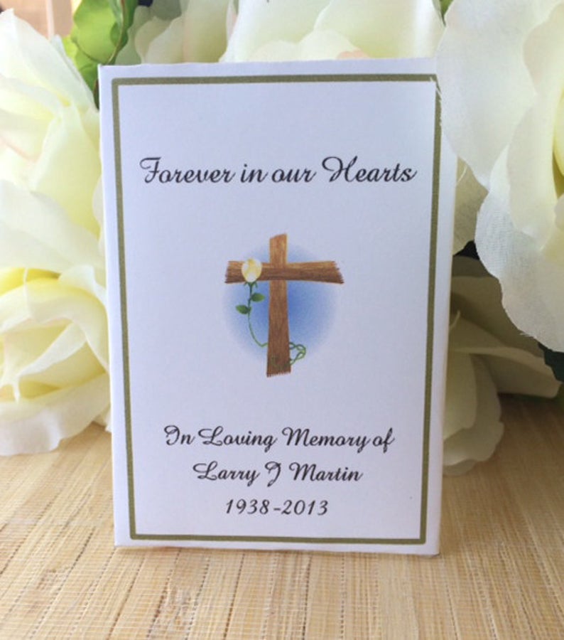 memorial seed packets favors gift
