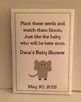 Elephant Circus Baby Favors, Baby Shower Seed Packets Favors