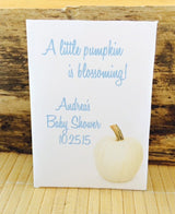 Pumpkin Favors Fall baby shower seed packets