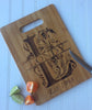 Monogram bamboo cutting board - Favor Universe