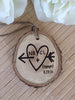 Wedding Ornament engraved heart - Favor Universe