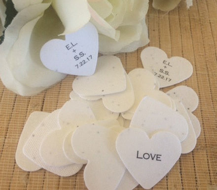 Plantable seed paper favors Pink - Favor Universe