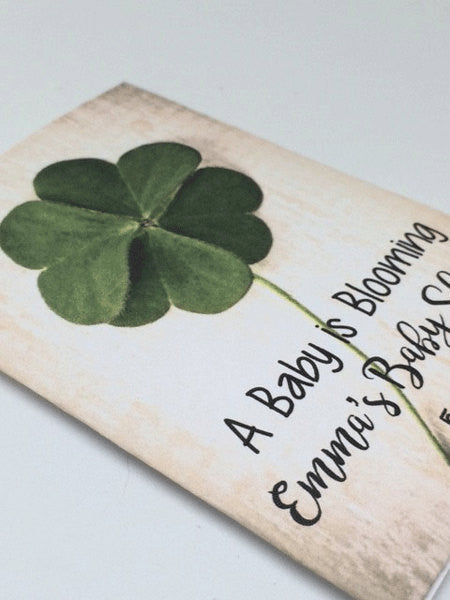 Shamrock Baby Shower Seed Packets - Favor Universe