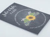 Sunflower On Black Background Seed Packets - Favor Universe