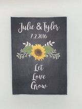 Sunflower On Black Background Seed Packets - Favor Universe