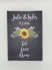 Sunflower On Black Background Seed Packets - Favor Universe