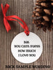 personalized bat ornament - bat lover gift - custom bat ornament - Favor Universe