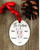 snowman Ornament, snowman Gifts, snowman family ornament, snowman couple ornament, personalized snowman family ornament,  custom snowman - Favor Universe