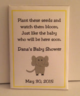 Elephant Baby Shower Seed Packets - Favor Universe