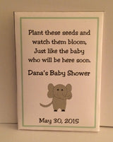 Elephant Baby Shower Seed Packets - Favor Universe