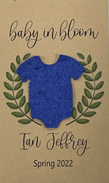 Plantable Baby Shower Seed Paper Favors with Onesie