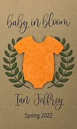 Plantable Baby Shower Seed Paper Favors with Onesie