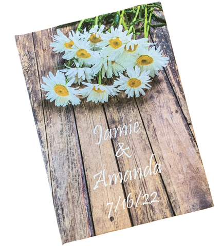 Custom Rustic Daisy Personalized Wedding Seed Packets - Favor Universe
