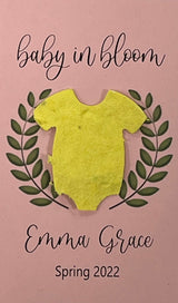 Plantable Baby Shower Seed Paper Favors with Onesie