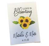 Personalized Sunflower Wedding Seed Packet Favors