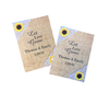 Burlap And Lace Sunflower Wedding Seed Packets - Favor Universe