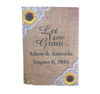 Burlap And Lace Sunflower Wedding Seed Packets - Favor Universe